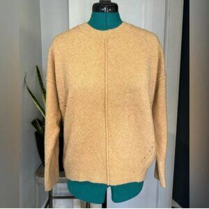 Topshop Tan Pointelle Speckled Pullover Sweater - 4
